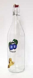 Láhev DŽUSFLASCHE 1000ml + ventil dekor prase